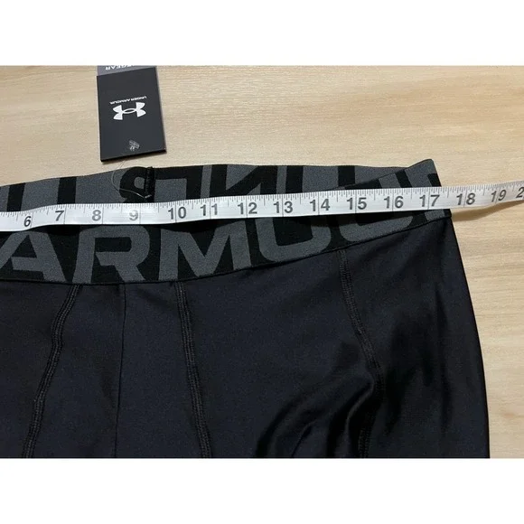 NWT Under Armour Compression Pants Heatgear Men's Size 2XL Black 3/4 Length - Picture 3 of 7
